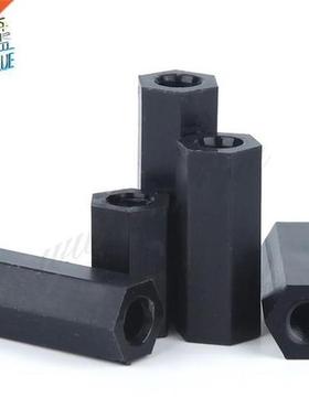 100Pcs M2 M2.5 M3 M4 Black Spacing Screws Hex Nylon Standoff