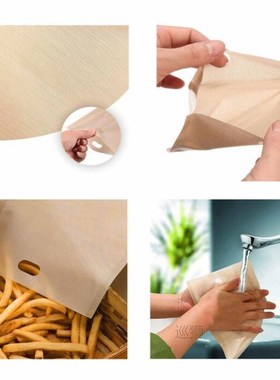10 pcs/set Reusable Toaster Bag Non Stick Bread Bag Sandwich