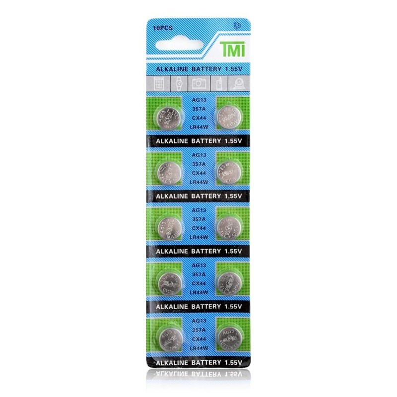 2020 Sales 10 Pcs AG13 LR44 357A S76E G13 Button Coin Cell B