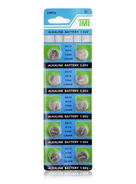 2020 Sales 10 Pcs AG13 LR44 357A S76E G13 Button Coin Cell B