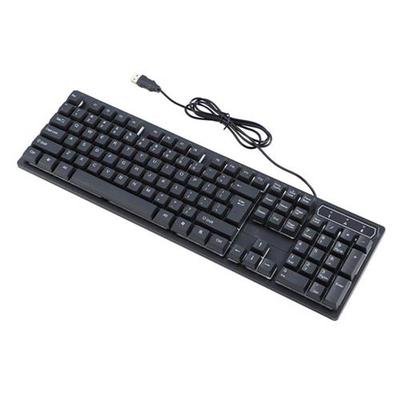 Gaming Keyboard Computer Keyboard Gamer 104 Key USB Wired LE