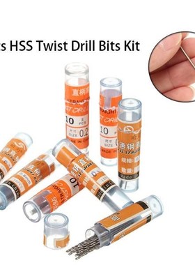 50Pcs HSS Micro Metric Twist Drill Bit Set Metal Wood Plasti