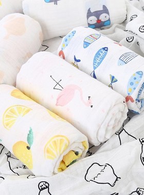Blanket Swaddle-Wrap Bed-Accessories Bath-Towel Muslin Newbo