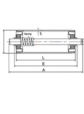 1PCS Galvanized Gravity Roller Conveyor 25/28/50/60*200/300/