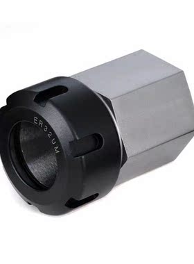 Spring Chuck Collet Holder Hex ER32 Collet Block 45x65mm For