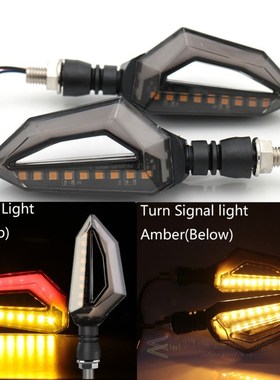 Universal Motorcycle 12 LED Turn Signal Lights Blinker Front