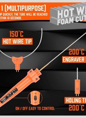 2021- 3in1 Hot Wire Foam Cutter Knife Engraving Kit Styrofoa