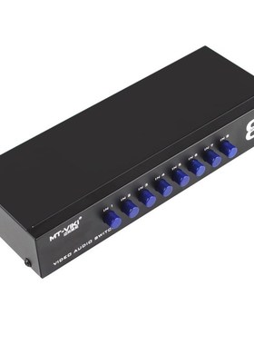Switcher-Box Splitter Selector Composite 3rca Av 8-Ports Vid