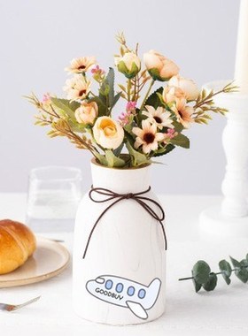 Autumn Fake Tea Rose Silk Flower Fall Gerbera Daisy Artifici