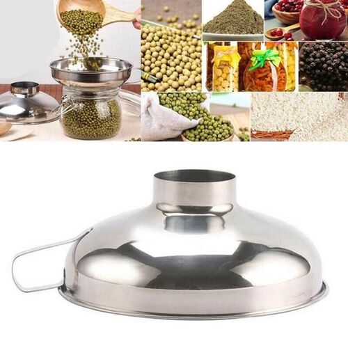 Steel Wide Mouth Funnel Cup Filter Funnel Pickles Jam Cannin