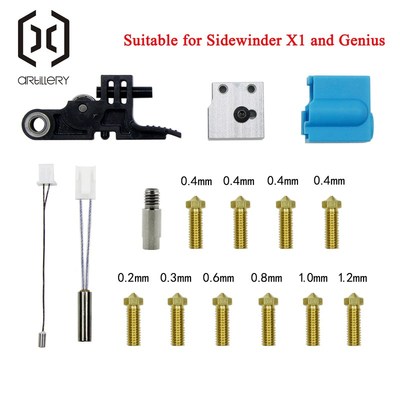 Artillery 3D Printer Sidewinder X1 AND Genius Nozzle Silicon