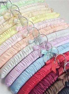 10pcs Satin Padded Hanger Silk Wrapped Clothes Hanger