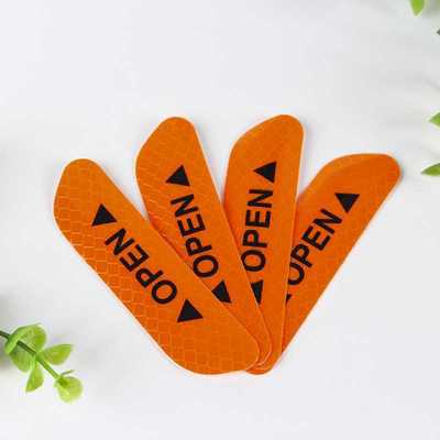 4Pcs Warning Mark Reflective Tape Universal Exterior Accesso