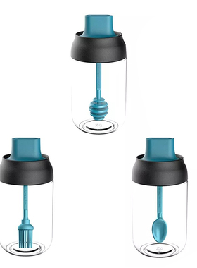 3 Pcs Glass Spice Jars Airtight Seasonning Box Jar Condime