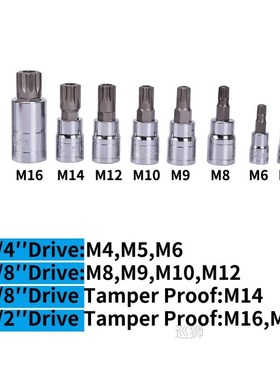 10PCS Chrome Vanadium Steel Pressure Batch Sleeve Group Sets