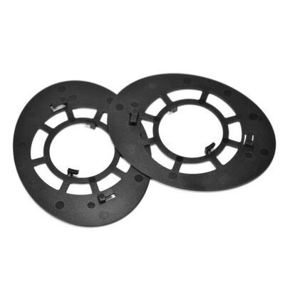 2Pieces Replacement Ear Cushion Black Plastic Buckles Pillow