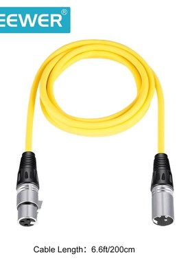 Neewer 6 Pack 6.5ft/2M XLR Male To XLR Female Color Microph