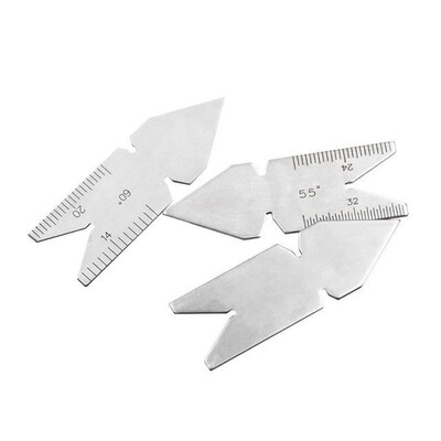 3pc Thread Turning Tool Gauge 55/60 Center Gauge Angle Deg T