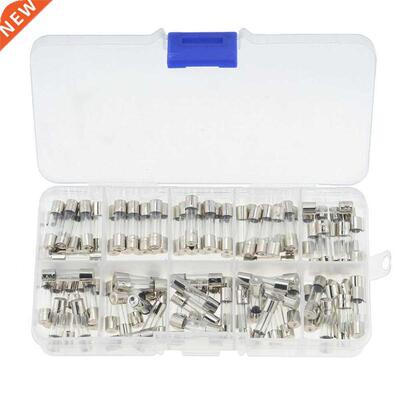 100PCS Set 0.2A-20A 5x20mm Quick Blow Glass Tube Fuse Assort