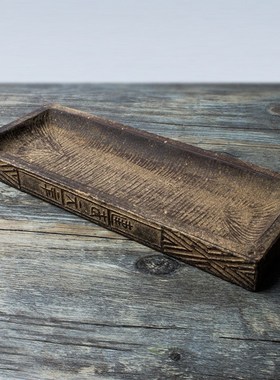 pottery tea tray manually copy the han brick dry bubble pang