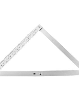 45 Degree Foldable Carpenter Square Triangle Ruler，Aluminum
