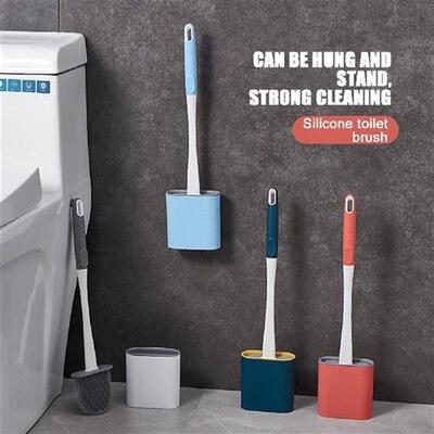 Toilet Brush No Dead Ends Flushing Toilet Silicone Brush