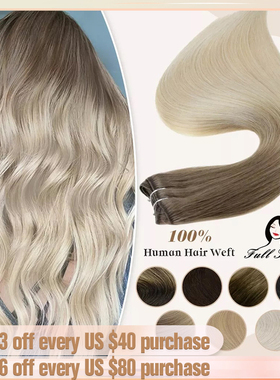 Full Shine Human Hair Weft Extensions Hair Bundles Ombre Blo
