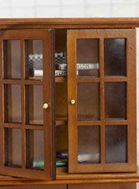 1:12 Miniature Cabinet DIY Craft Strong Practicality Wood