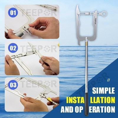 Teepor? Mooring Rope U Type Threader Boat Hook Threader Car