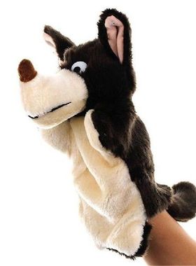 Big Wolf Shape Soft Hand Puppet Baby Kids Animals Funny