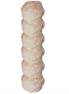 Placemats And Coasters Set Of 6 Pressed Round Place Mats