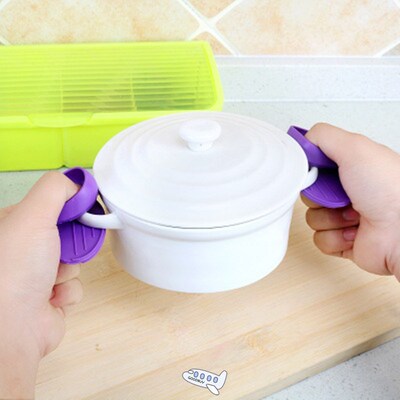 2pcs/set Creative Butterfly Shape Kitchen Silicone Insulatio