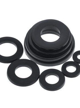 50PCS M2 M2.5 M3 M4 M5 M6 M8 M10 M12 Black Plastic Nylon Was