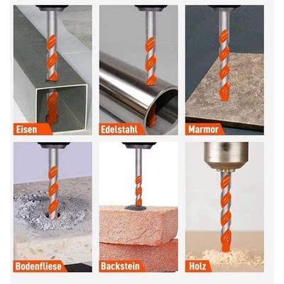 10PCS Drill Bit Set Carbide Twist Drill Triple-cornered Dril