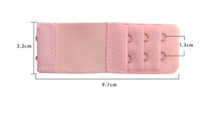 2pcs Adjustable Elastic Bra Extension Strap Hook Clasp Expan