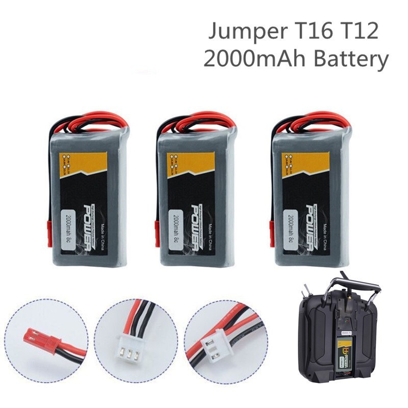 7.4V 2000MAH  2S Lipo Battery for Jumper T16 T12 Open Sourc