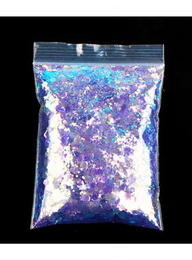 50g Gold Silver Mixed Nail Glitter Powder Sequins Sparkly He