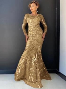 V Neck Gorgeous Ball Mermaid Cocktail dresses Printing Embro