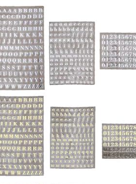 5Pcs 3mm Alphabet Letters Chunky Glitter Epoxy Resin Decorat