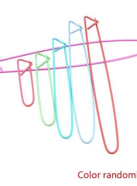 6PCS/Set Random Color Aluminum Knitting Needles Clip Craft S