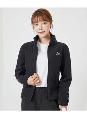 Women/Men Polar Fleece Sports Jacket Running Plus Velvet Fit
