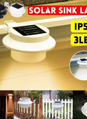 Waterproof outside Wall Garden Solar Lamp Light 3 Led IP55 L