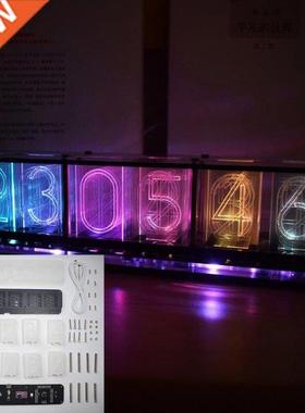 DIY Kits RGB LED Imitate Glow Tube Clock LED Music Spectrum