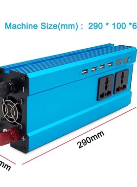 10000Watt 4SB Car Power Inverter DC 12V to AC 220V Portable