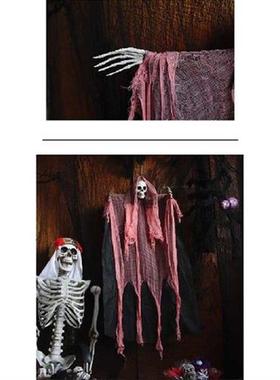 Halloween Hanging Ghosts Curtain Door Skull Head Specter