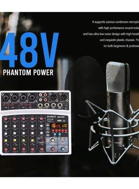 6 Channels Sound Mixing Console 16 DSP USB Interface Record