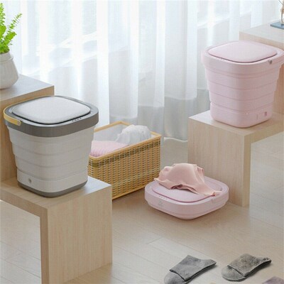 Laundry Mini Foldable Barrel  Automatic Washing Machine Port