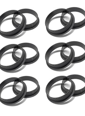 12Pcs Tart Ring Mold Cake Tools French Dessert Bakeware Cutt