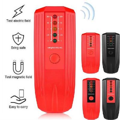 EMF Meter Electric Magnetic Field Radiation Tester LCD