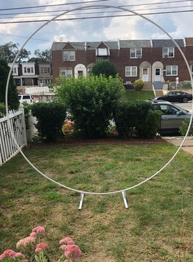 iron ring arch Wedding props background circle arch flower o